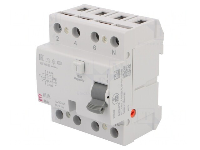 &Icirc;ntrerupător diferenţial 40A 30mA 4P 230V/400V