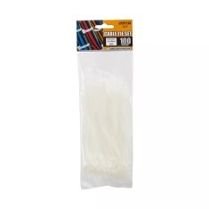 Coliere plastic 150x2.5 mm transparent 100buc Handy