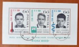 POLONIA-1964- PRIMI COSMONAUTI-Colita -stampilata.-Vezi-Scan