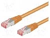 Cablu patch cord, Cat 6a, lungime 0.25m, S/FTP, Goobay - 94146