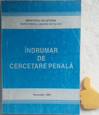 Indrumar de cercetare penala foto