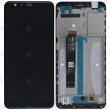 Asus Zenfone Max Plus M1 (ZB570TL) Capacul frontal al modulului de afișare+lcd+digitizer negru