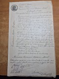 document in limba romana din anul 1912 - primaria comunei mizil
