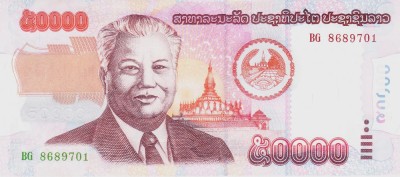 Bancnota Laos 50.000 Kip 2004 - P38 UNC foto
