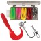 Set shad-uri 6 cm + jig + varteje&amp;agrafe, 20 buc/set