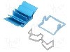 Radiator extrudat, aluminiu, 15mm x 15mm, albastru, Advanced Thermal Solutions - ATS-X50150B-C1-R0