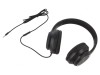 Căști cu Microfon Neagră Jack 3,5mm 1,2m