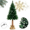 Brad artificial de Craciun, verde, Molid cu suport, acoperit cu zapada densa, 180 cm, JollyMag, CHO09