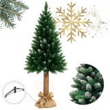 Brad artificial de Craciun, verde, Molid cu suport, acoperit cu zapada densa, 180 cm, JollyMag, CHO09