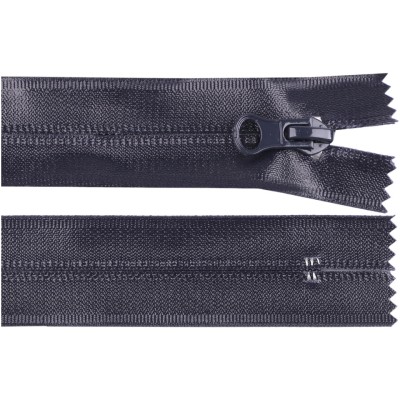 Fermoar spiralat nedetasabil rezistent la apa Crisalida, 18 cm, Bleumarin foto