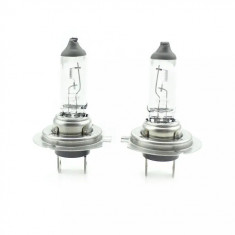 Set de 2 becuri Halogen H7, 55W, +50% Intensitate - LONG LIFE - CARGUARD