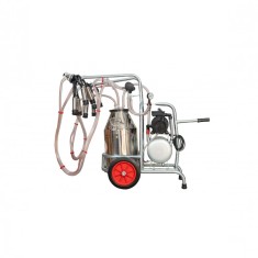 EMT. Aparat de muls vaci, un bidon inox 20 litri, 2 posturi, pompa vacuum ulei