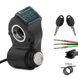 Cheie de contact trotineta electrica cu voltmetru &ndash; cablu lungime 1,5 m cu Conector trotineta electrica SM 3P