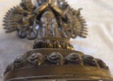 Statueta vintage tibetana cu Avalokiteshvara