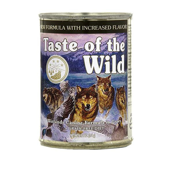 TASTE OF THE WILD Wetlands Canine - cutie conservă, 390g