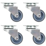 VidaXL Roți pivotante duble, 4 buc., 50 mm
