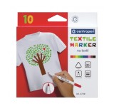 Set creativ markere pentru textil 10 culori, 7Toys