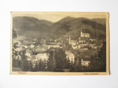 C&amp;acirc;mpeni/Alba,carte postala circulata 1935 foto