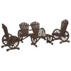 VidaXL Set mobilier de grădină, 4 piese, lemn masiv de brad 3207126
