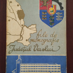 File de monografie - județul Vaslui - 1973 - conține 3 hărți