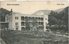 Carte postala Herculane Hotel Carol interbelica foto