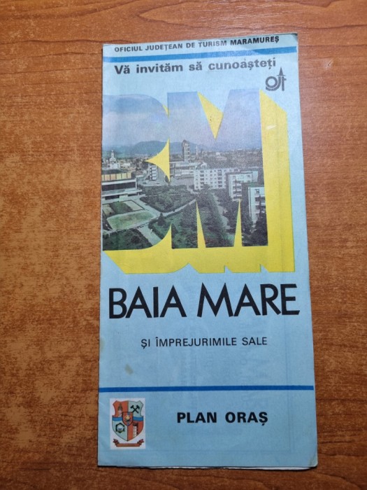 planul orasului - baia mare - contine harta orasului - perioada comunista