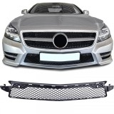 Grilaj radiator din plasa &icirc;n bara de protectie potrivit pentru Mercedes CLS C218 X218 11-14 cu pachetul A Design Performance AutoTuning