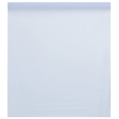 vidaXL Folie fereastră, statică/mată, alb transparentă, 90x2000cm, PVC foto