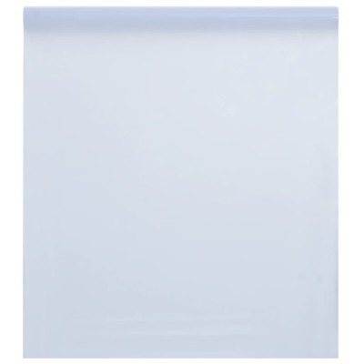 vidaXL Folie fereastră, statică/mată, alb, 90x2000cm, PVC foto