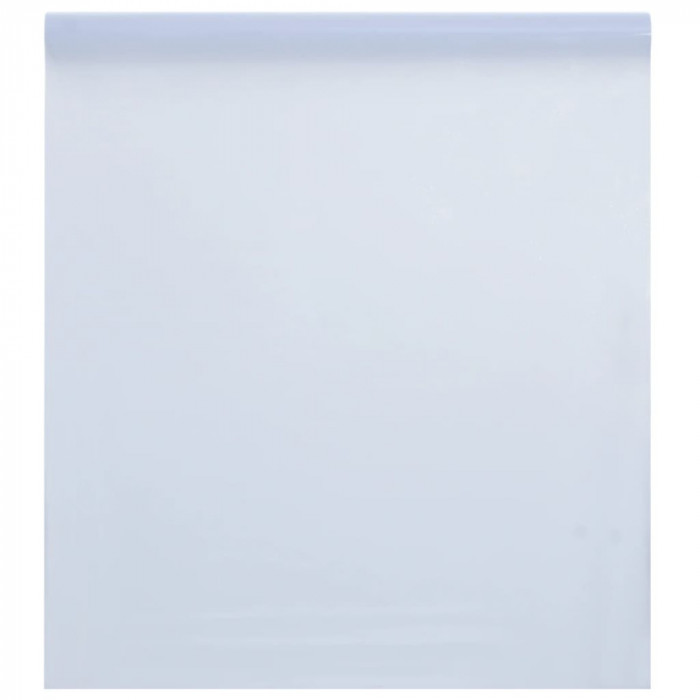 vidaXL Folie fereastră, statică/mată, alb transparentă, 90x2000cm, PVC