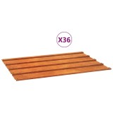 Cumpara ieftin Panouri de acoperis, 36 buc., ruginiu, 60x44 cm, otel corten