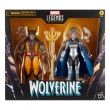 Wolverine 50th Anniversary Marvel Legends Set 2 figurine articulate Wolverine &amp; Lilandra Neramani 15 cm, Hasbro