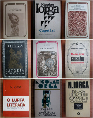 Pachet 30 de carti NICOLAE IORGA - colectie - bibliofilie - serie de autor foto