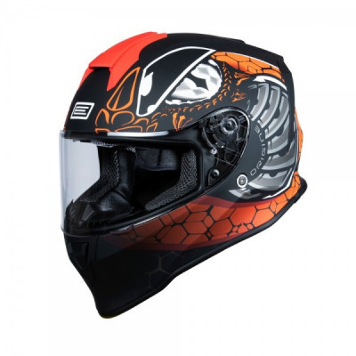 Casca moto Origine Dinamo Fighter, culoare fluo rosu/negru mat, marime M Cod Produs: MX_NEW 2030150274005M foto