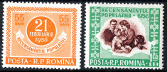 1956 LP403 serie Recensamantul populatiei MNH foto