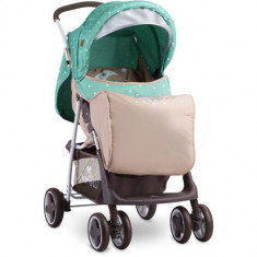 Carucior Sport Terra cu Husa de Picioare, Colectia 2019 Green &amp;amp; Beige Moon Bear foto