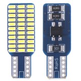 Set 2 becuri auto W5W/T10 -33 smd alb cald-CANBUS