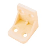 Cumpara ieftin Coltar din plastic pentru sustinere blat, crem, 26 x 26 x 26 mm, 4 buc / set