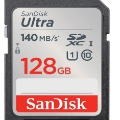 Card de memorie SanDisk Ultra SDSDUNB-128G-GN6IN, SDXC, 128GB, UHS-I U1, Clasa 10