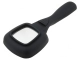 Lupă Manuală cu LED, Mărire 4x, Lentilă 65x65mm