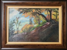 Tablou, Karl Hubner, Peisaj de toamna , u/p/c, 1931 foto