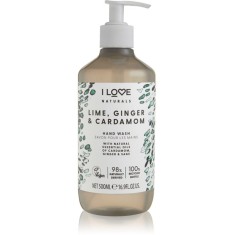 I Love Naturals Lime, Ginger &amp; Cardamom Săpun lichid pentru m&acirc;ini 500 ml