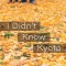 I Didn't Know Kyoto