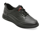 Pantofi sport OTTER negri, 63091, din piele naturala