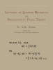 Lectures on Quantum Mechanics and Relativistic Field Theory