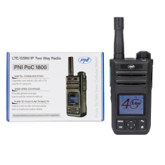 Resigilat : Statie radio portabila PNI PoC 1800, GSM 4G LTE, Wi-Fi 2.4GHz, Android