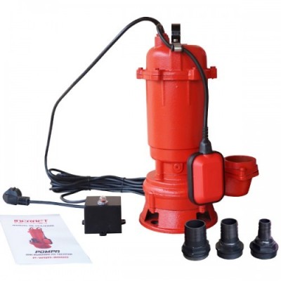Pompă submersibilă p/u apă murdară 2 kW INCRAFT P-WQD-2000 (cu cuțite) foto