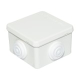 Doza de derivatie patrata pentru montaj aparent, 4 intrari, IP44, 80x80x50 mm