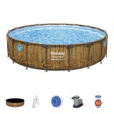 Piscina supraterana Bestway Power Steel Vista 549x122 cm cu pompa si scara