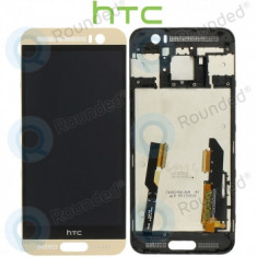 Capacul frontal al modulului de afișare HTC One M9+ + LCD + digitizer auriu